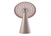 Kinoko II Akku LED Tisch- und Wandeuchte matt hellbraun