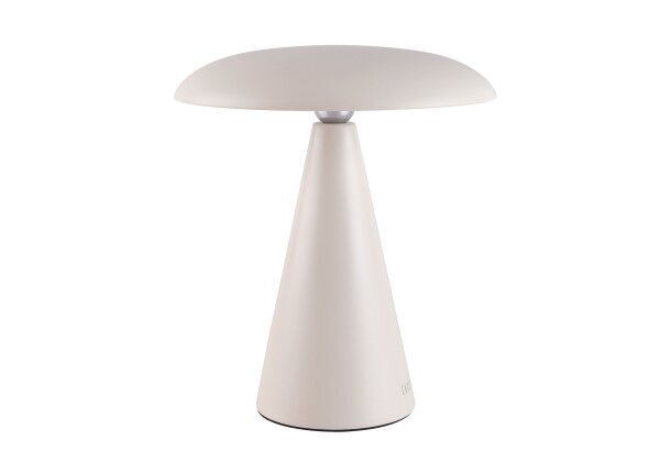 Kinoko II Akku LED Tisch- und Wandeuchte matt creme