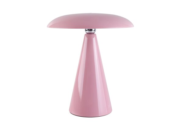 Kinoko II Akku LED Tisch- und Wandleuchte hochglanz pink