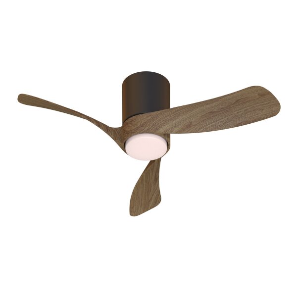 Mantra Nemo II XS Deckenventilator LED schwarz-walnuss