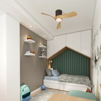 Mantra Nemo II XS Deckenventilator LED schwarz-holz