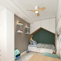 Mantra Nemo II XS Deckenventilator LED weiß-holz