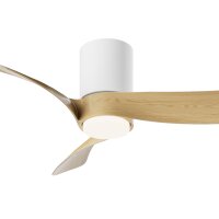 Mantra Nemo II XS Deckenventilator LED weiß-holz