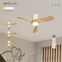Mantra Nemo II XS Deckenventilator LED ceramic-holz