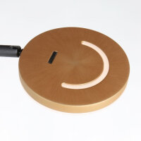 Steinhauer Soleil Akku LED Stehleuchte schwarz-gold