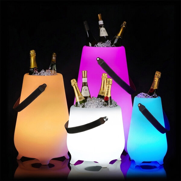 THE MOOX L Getränkekühler LED RGB mit Bluetooth-Lautsprecher