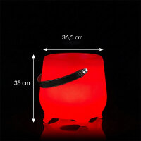 THE MOOX BOWL Getränkekühler LED RGB mit Bluetooth-Lautsprecher