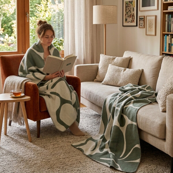 RIEMA Wohndecke XL BJÖRK grün