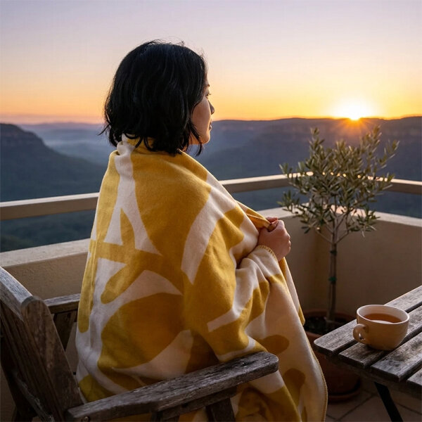 RIEMA Wohndecke Blattranke AURORA gelb