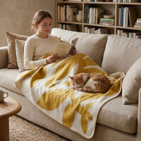 RIEMA Wohndecke Blattranke AURORA gelb