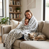 RIEMA Wohndecke XL LIA grau