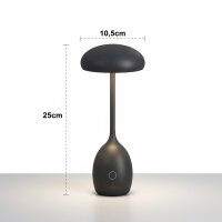 Villeroy & Boch Akku Tischleuchte TRIEST schwarz