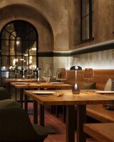 Villeroy & Boch Akku Tischleuchte TRIEST graphit gebürstet