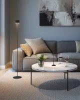 Leonardo Monza Akku LED Stehleuchte schwarz