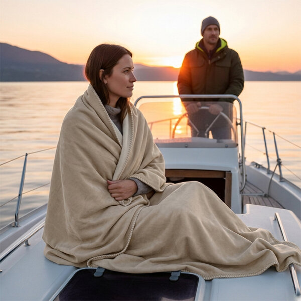 Riema XL Kuscheldecke Thor beige