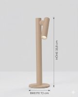 Sompex Tubo sand Akku LED Tischleuchte