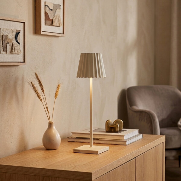 Sompex Troll RC sand Akku LED Tischleuchte