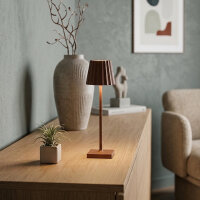 Sompex Troll Nano RC Akku Tischleuchte rost