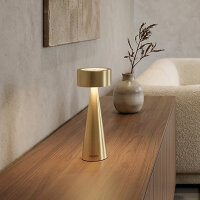 Sompex Elody Akku Tischleuchte gold gebürstet