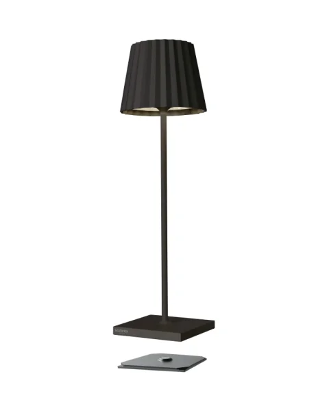 Sompex Troll RC schwarz Akku LED Tischleuchte