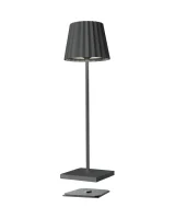 Sompex Troll RC anthrazit Akku LED Tischleuchte