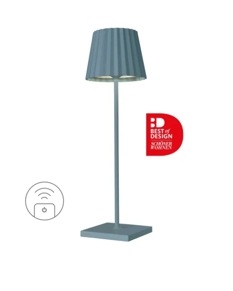 Sompex Troll RC blau Akku LED Tischleuchte