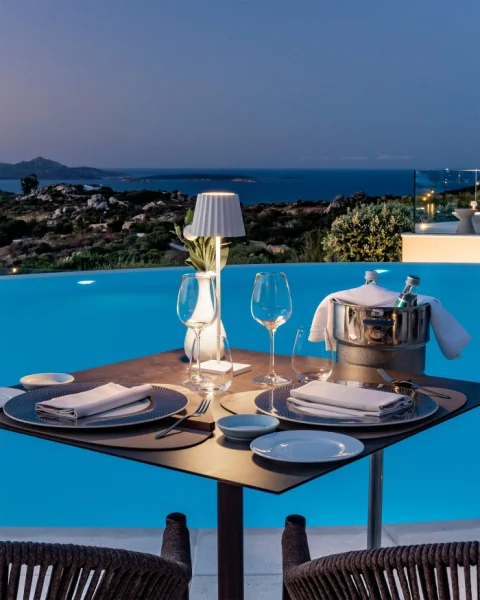 Sompex Troll RC blau Akku LED Tischleuchte