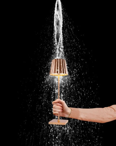 Sompex Troll RC kupfer Akku LED Tischleuchte