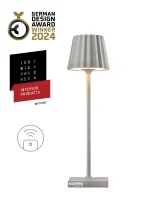 Sompex Troll Nano RC Akku Tischleuchte grau