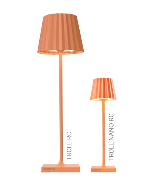 Sompex Troll Nano RC Akku Tischleuchte orange