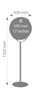 APOLLO LIGHT FLEX Leuchtglobus bronze-silber