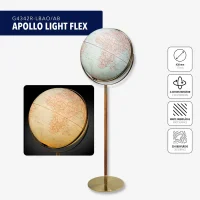 APOLLO LIGHT FLEX Leuchtglobus blau/braun