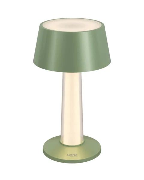 Sompex Lulu Akku Tischleuchte grün-metallic