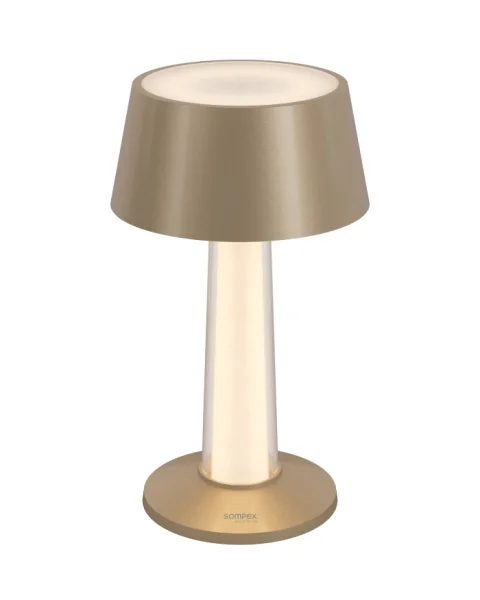 Sompex Lulu Akku Tischleuchte champagner-metallic