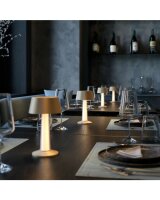 Sompex Lulu Akku Tischleuchte champagner-metallic