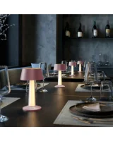 Sompex Lulu Akku Tischleuchte pink-metallic