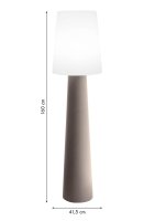 8 Seasons Design Stehleuchte No. 1 Solar 160 cm sand