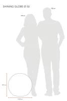 8 Seasons Design Dekoleuchte Shining Globe 50 cm